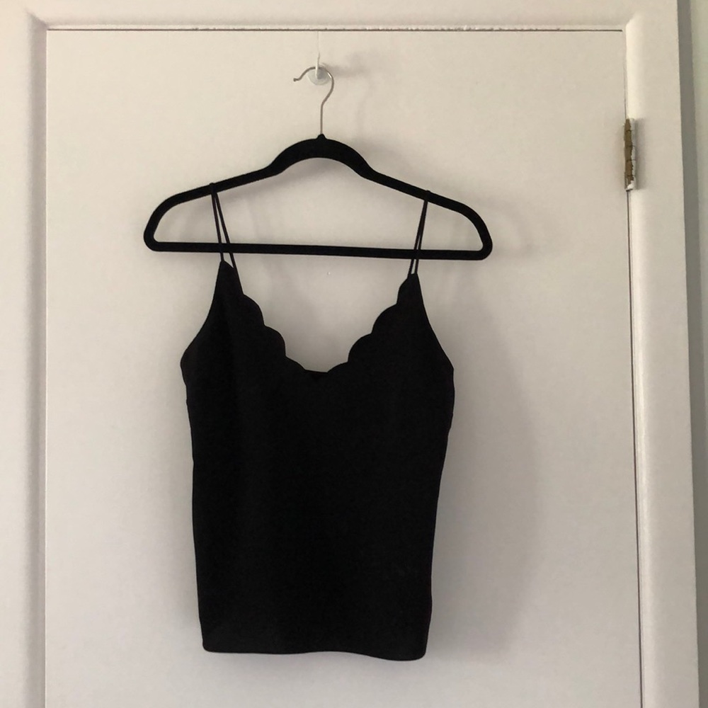 TopShop scalloped tank